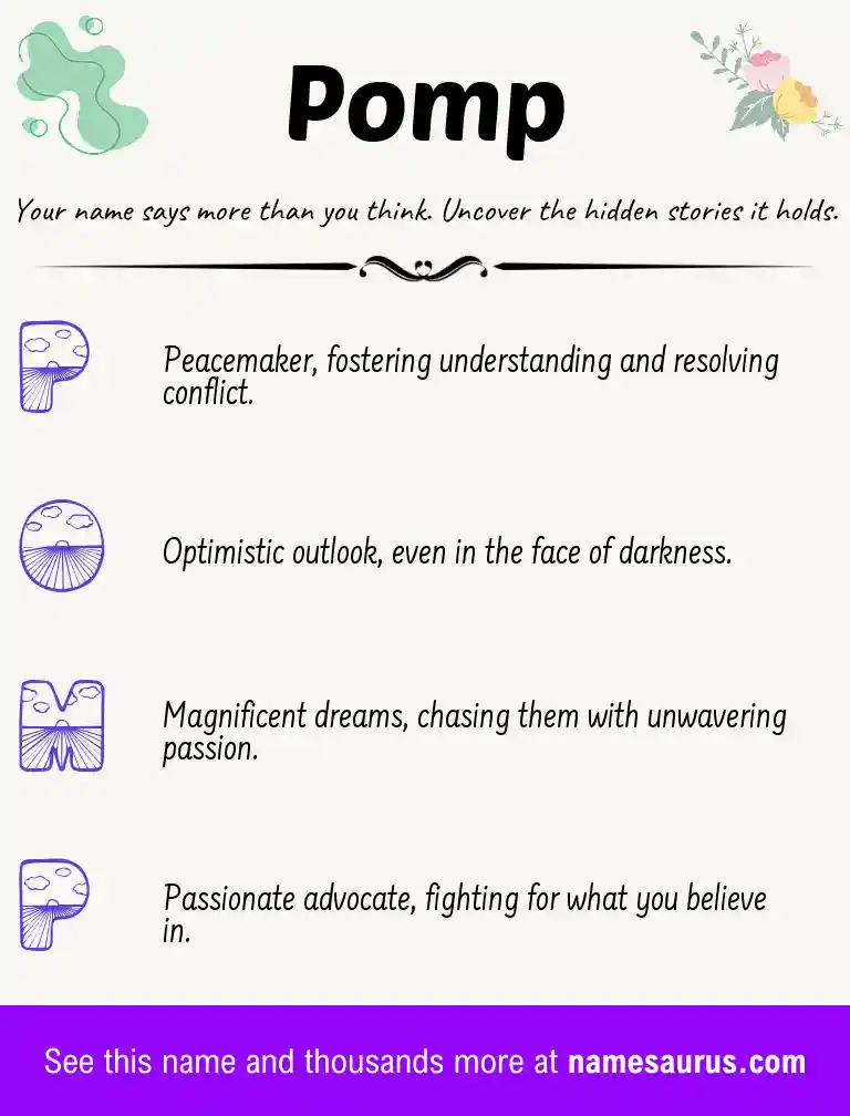 Acrostic poem about Pomp.