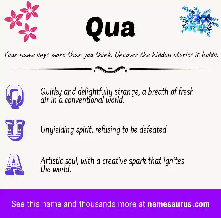 Acrostic poem about Qua.