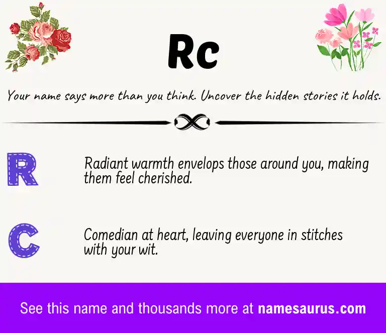 Acrostic poem about Rc.