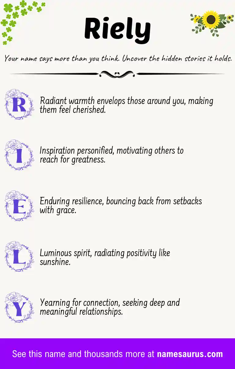 Acrostic poem about Riely.