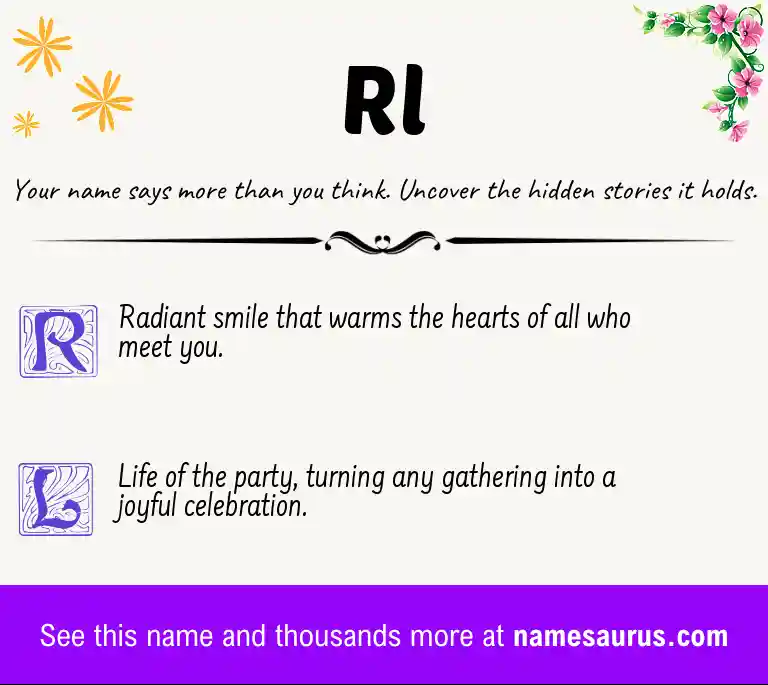 Acrostic poem about Rl.