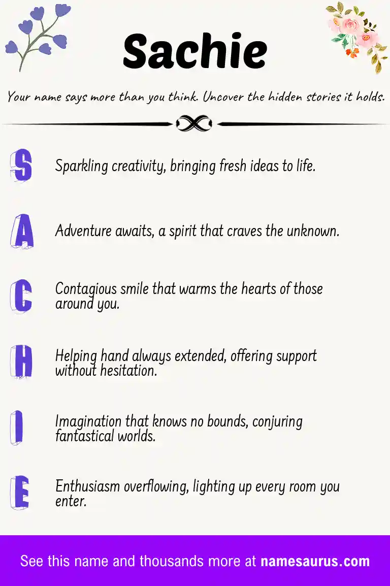 Acrostic poem about Sachie.