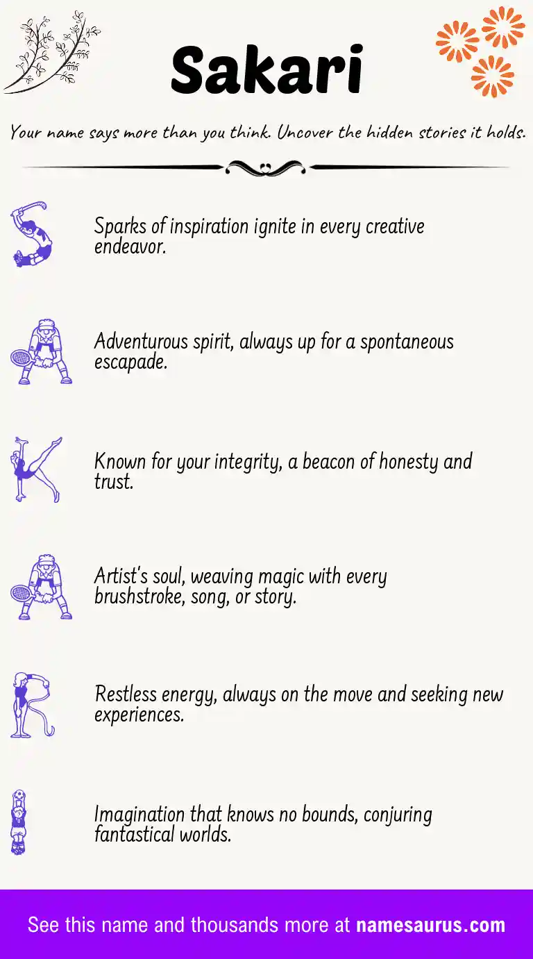Acrostic poem about Sakari.