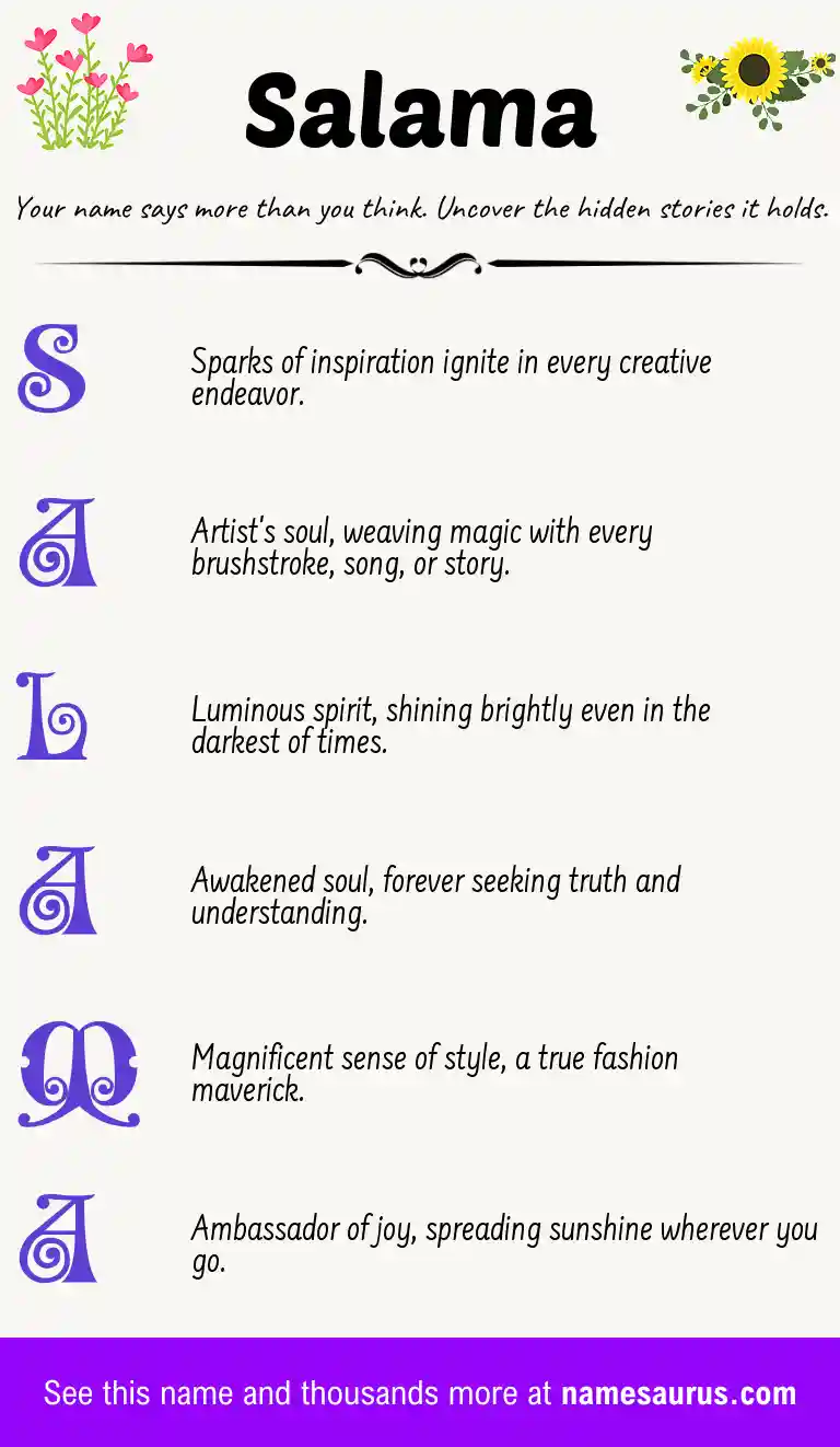 Acrostic poem about Salama.