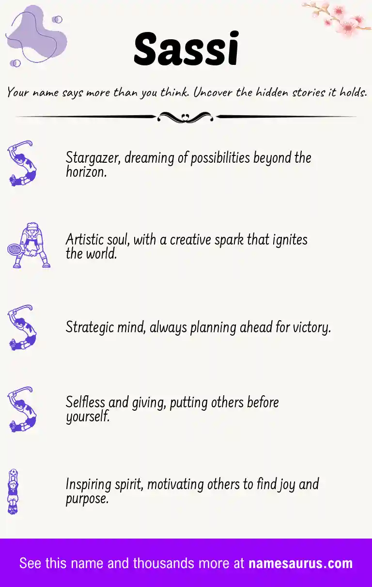 Acrostic poem about Sassi.
