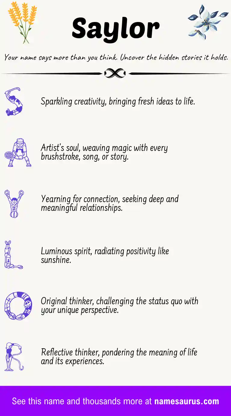 Acrostic poem about Saylor.