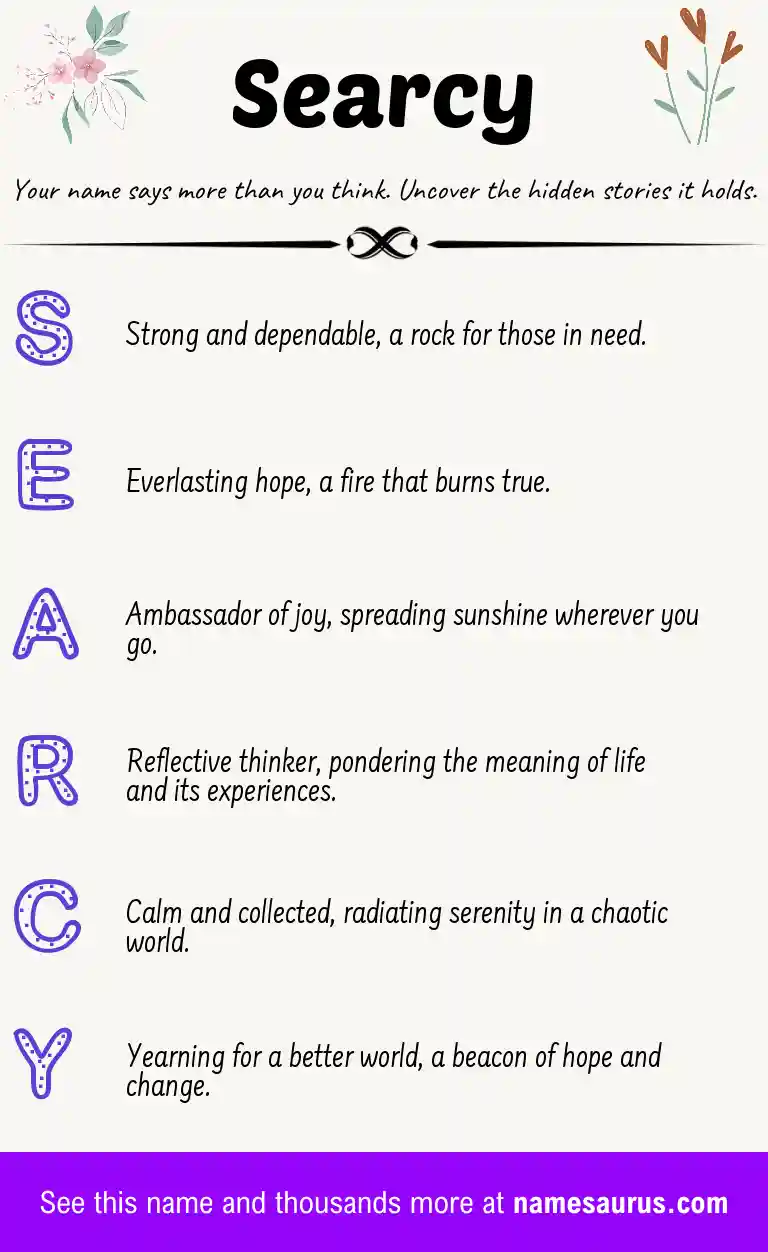 Acrostic poem about Searcy.