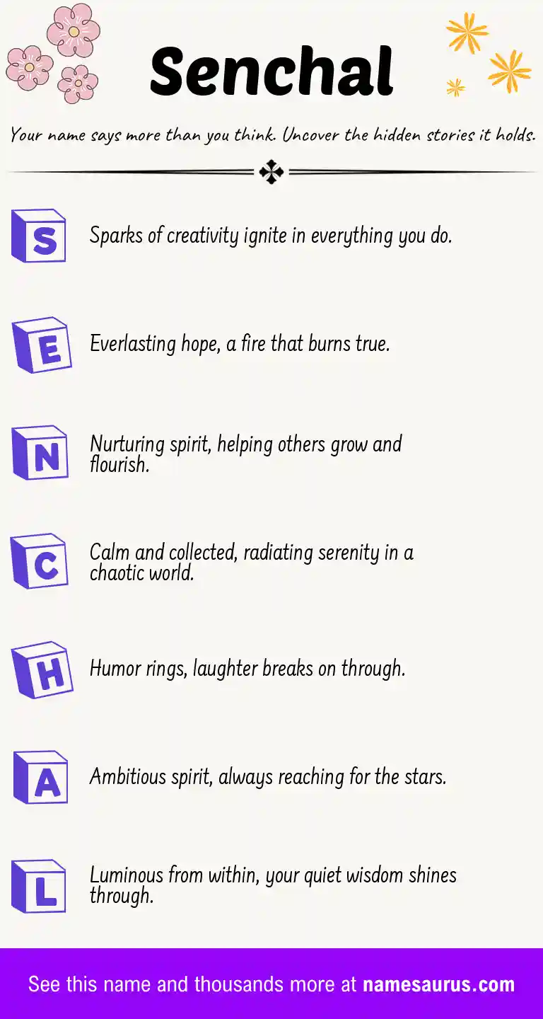 Acrostic poem about Senchal.