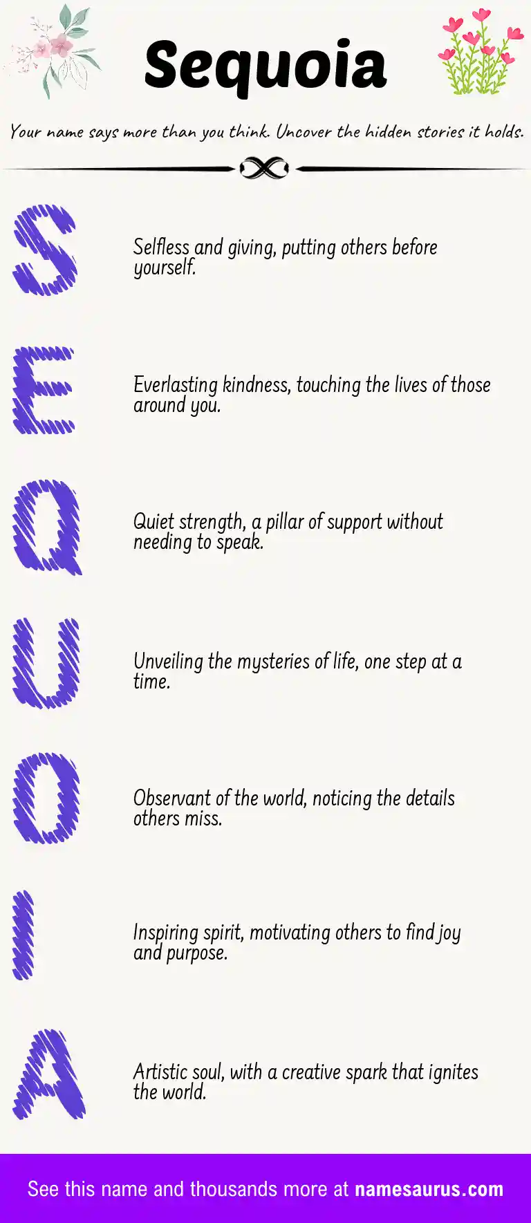 Acrostic poem about Sequoia.