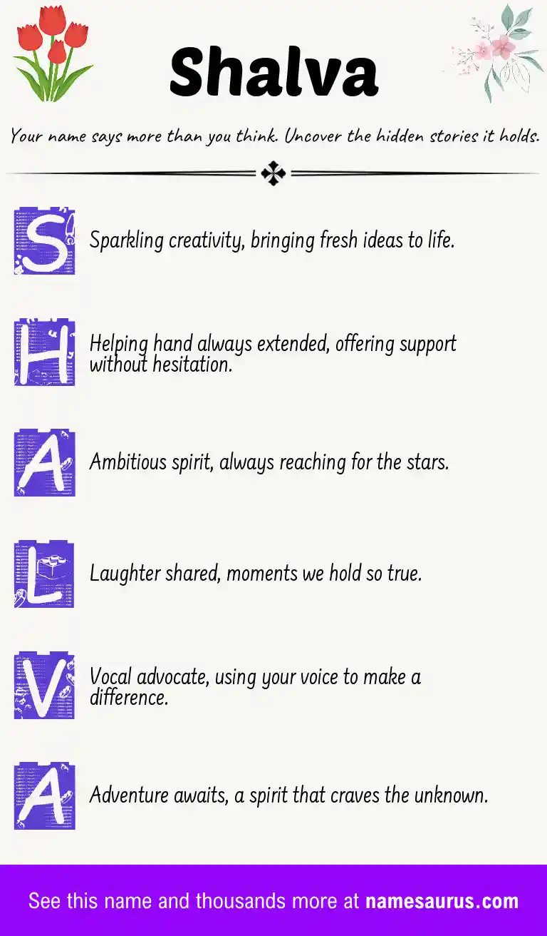 Acrostic poem about Shalva.