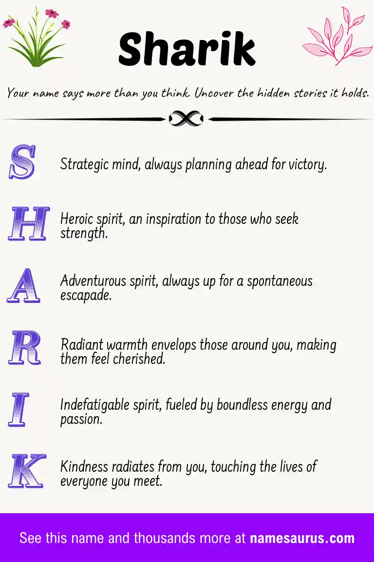 Acrostic poem about Sharik.