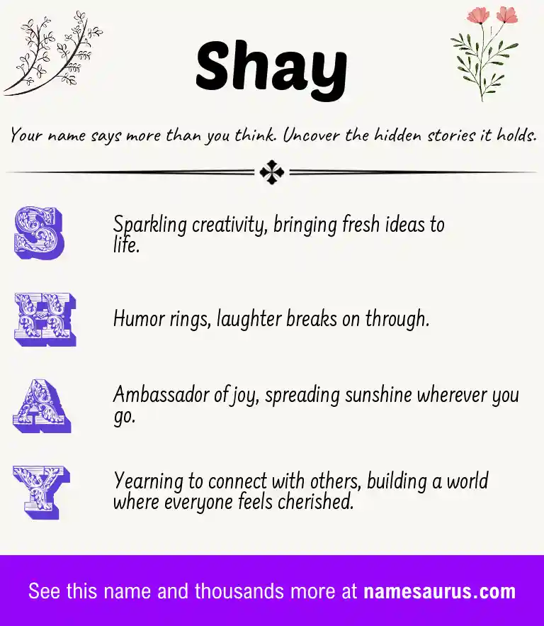 Acrostic poem about Shay.