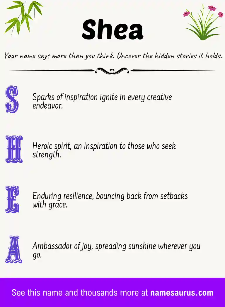 Acrostic poem about Shea.