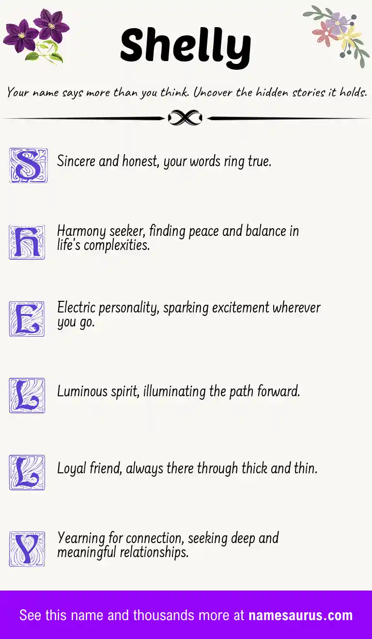 Acrostic poem about Shelly.