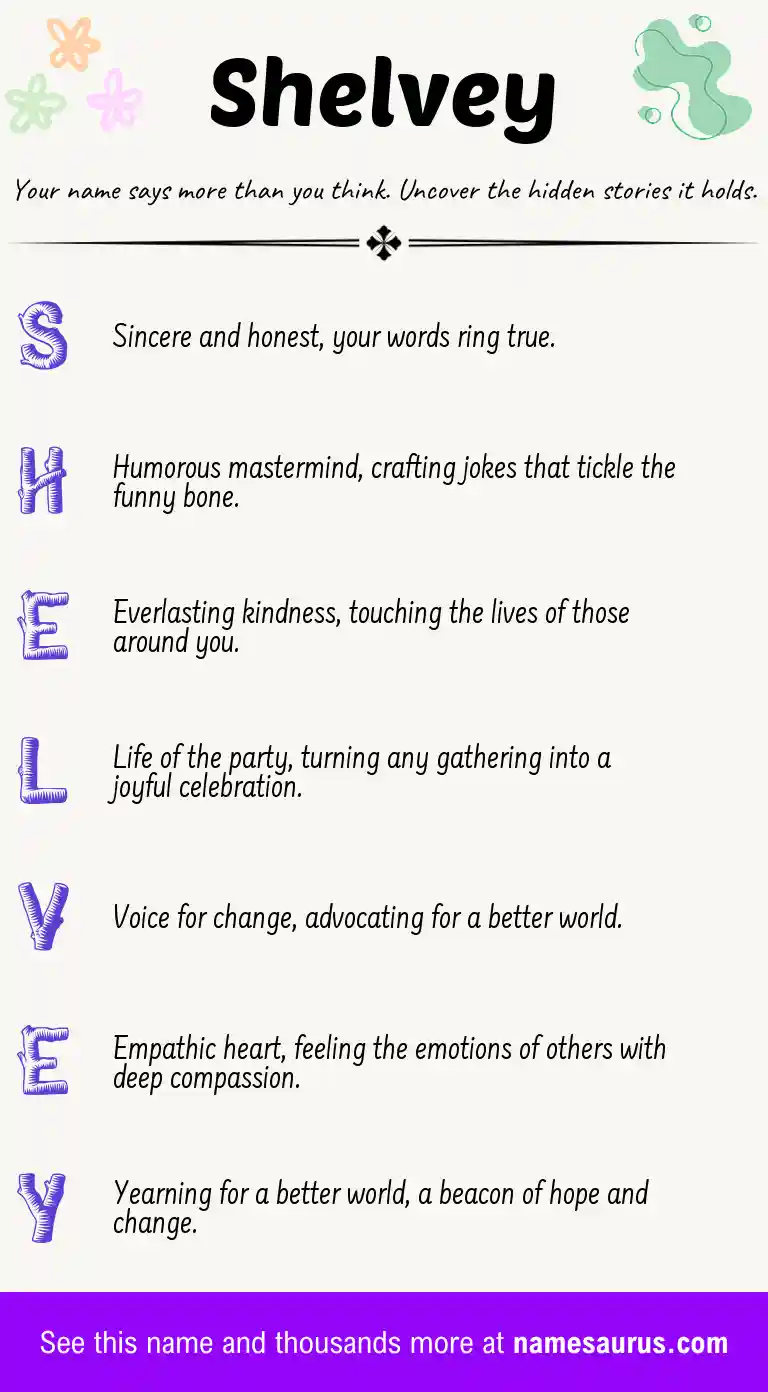 Acrostic poem about Shelvey.