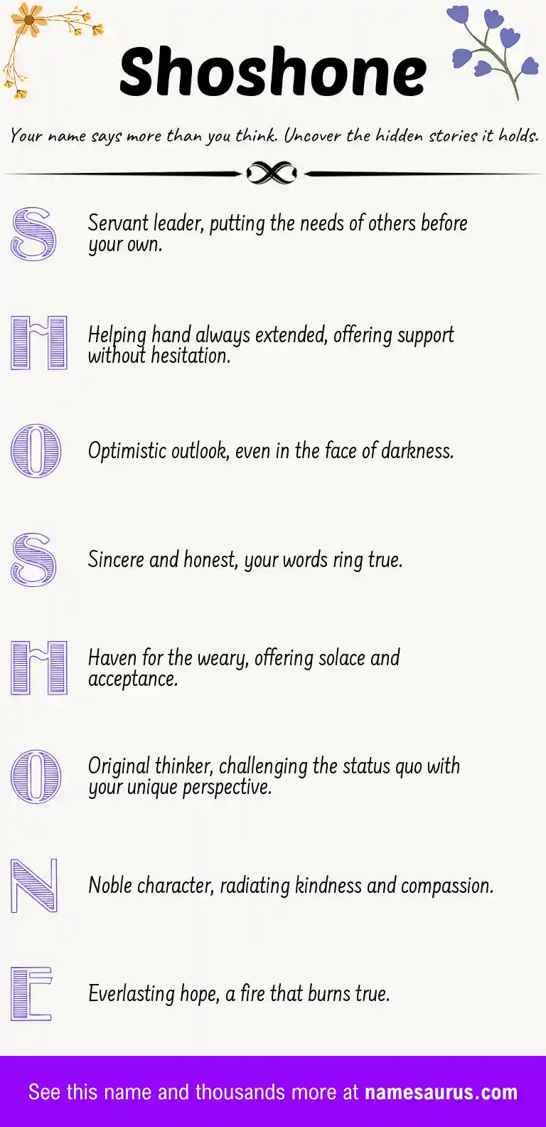 Acrostic poem about Shoshone.