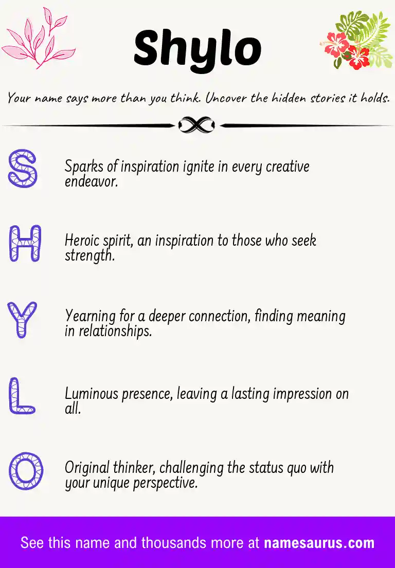 Acrostic poem about Shylo.