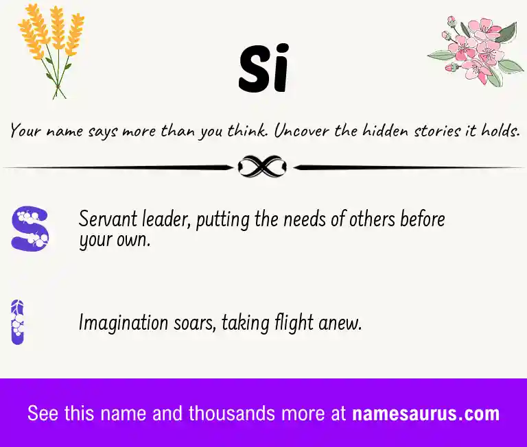 Acrostic poem about Si.