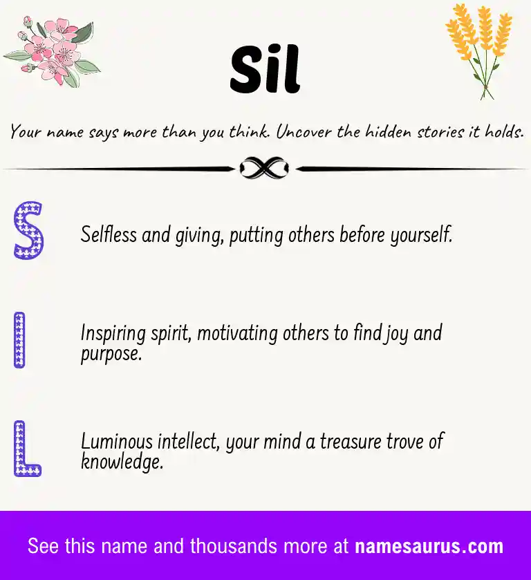 Acrostic poem about Sil.
