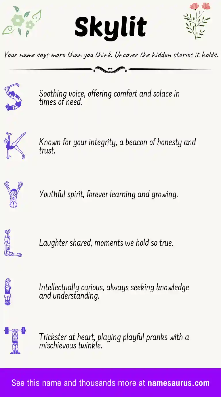 Acrostic poem about Skylit.