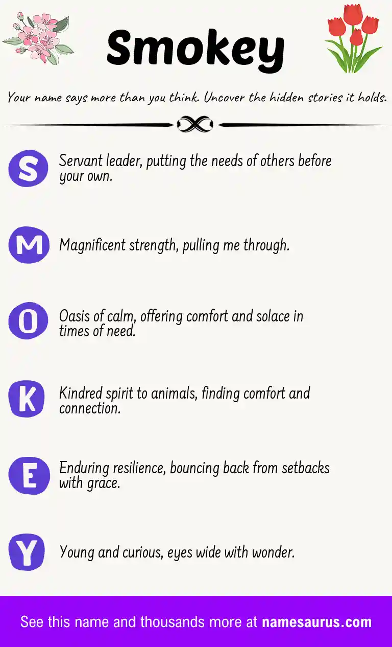 Acrostic poem about Smokey.