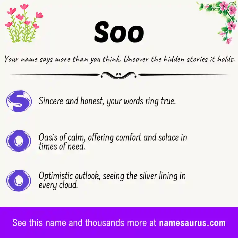Acrostic poem about Soo.