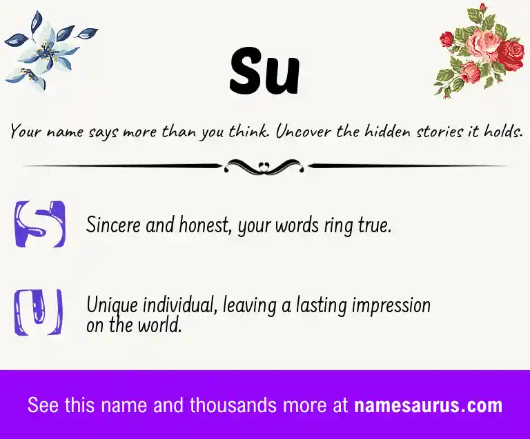 Acrostic poem about Su.