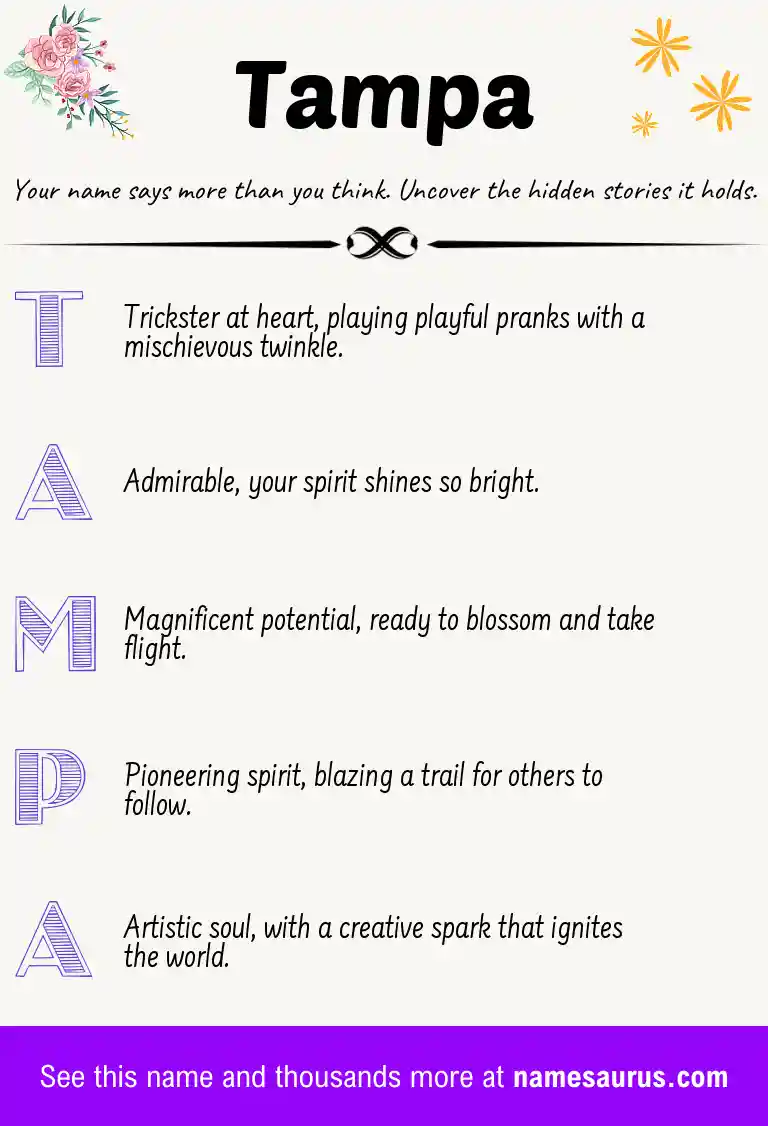 Acrostic poem about Tampa.