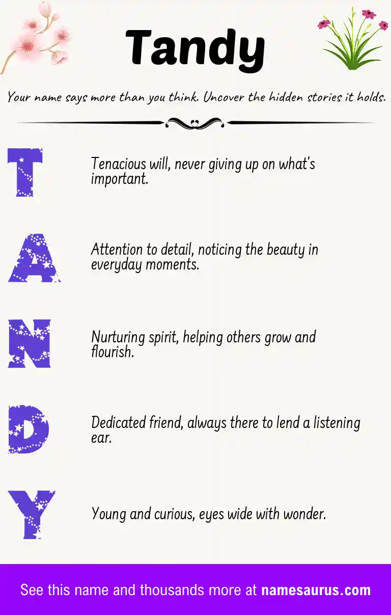 Acrostic poem about Tandy.