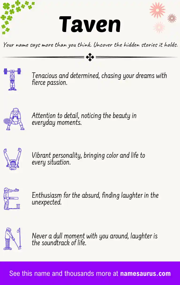 Acrostic poem about Taven.