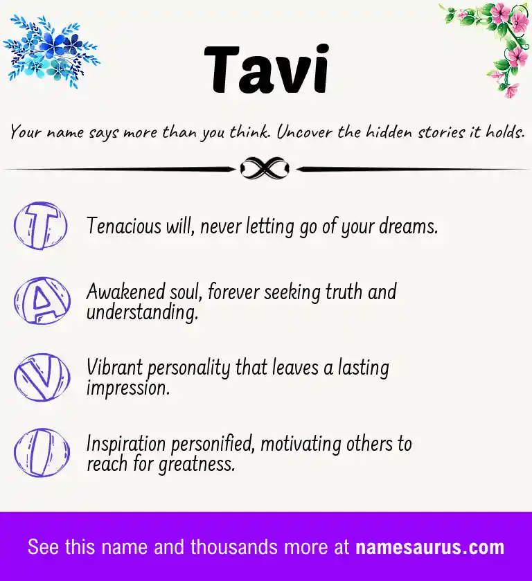 Acrostic poem about Tavi.
