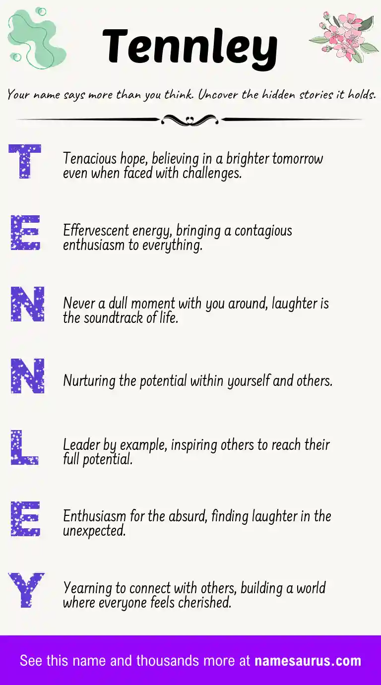 Acrostic poem about Tennley.