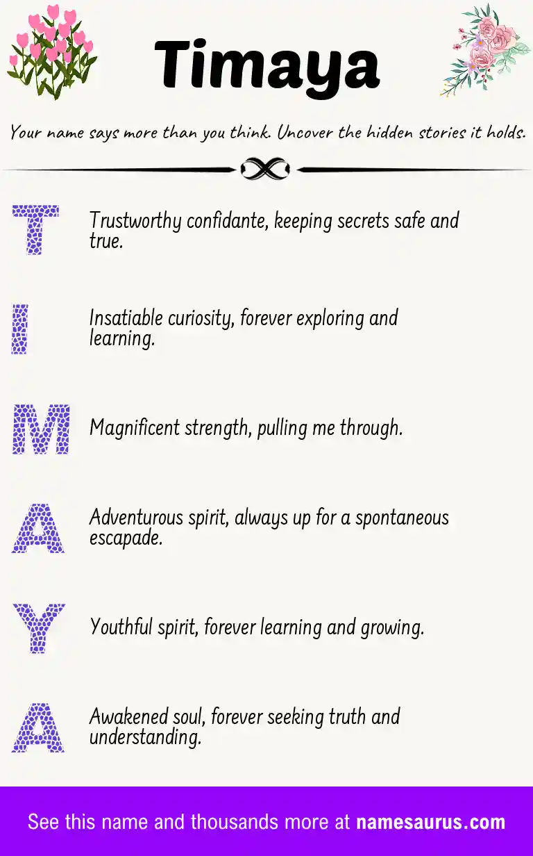 Acrostic poem about Timaya.