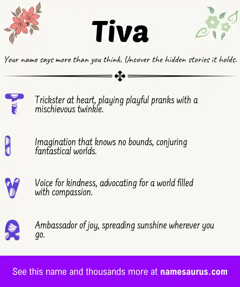 Acrostic poem about Tiva.