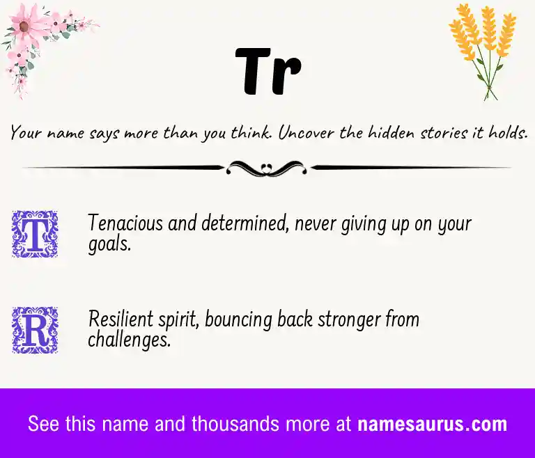 Acrostic poem about Tr.