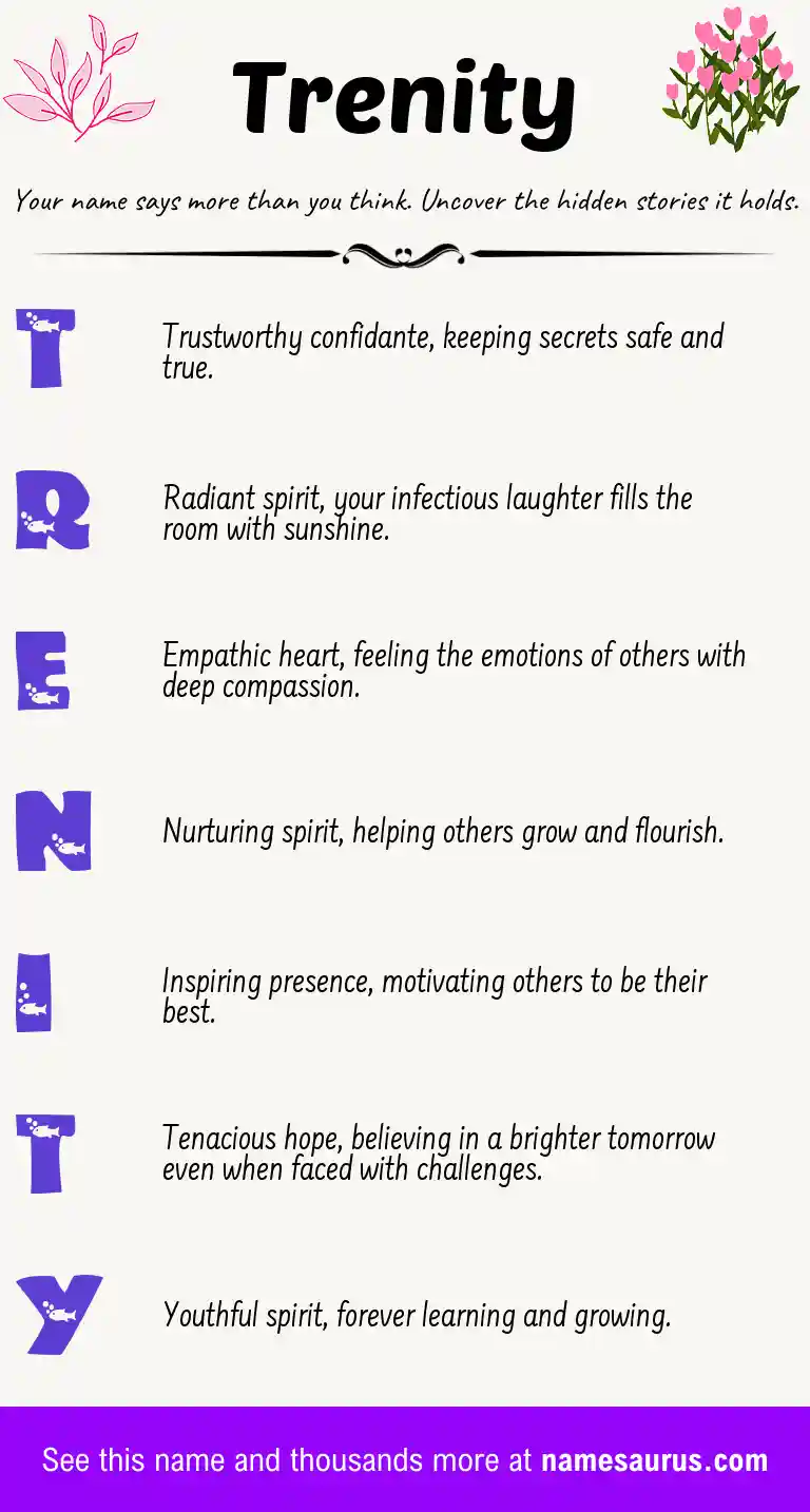 Acrostic poem about Trenity.