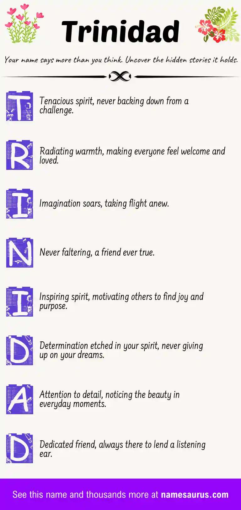 Acrostic poem about Trinidad.