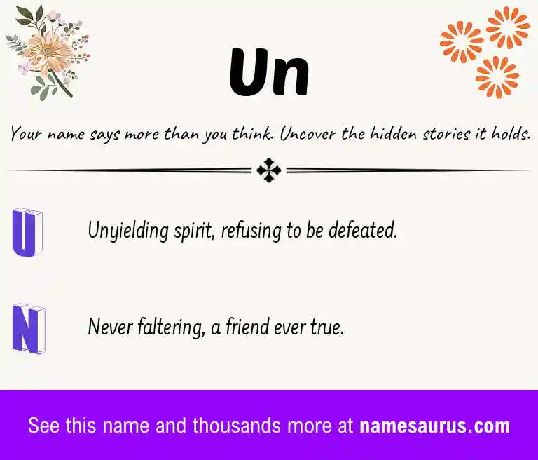 Acrostic poem about Un.