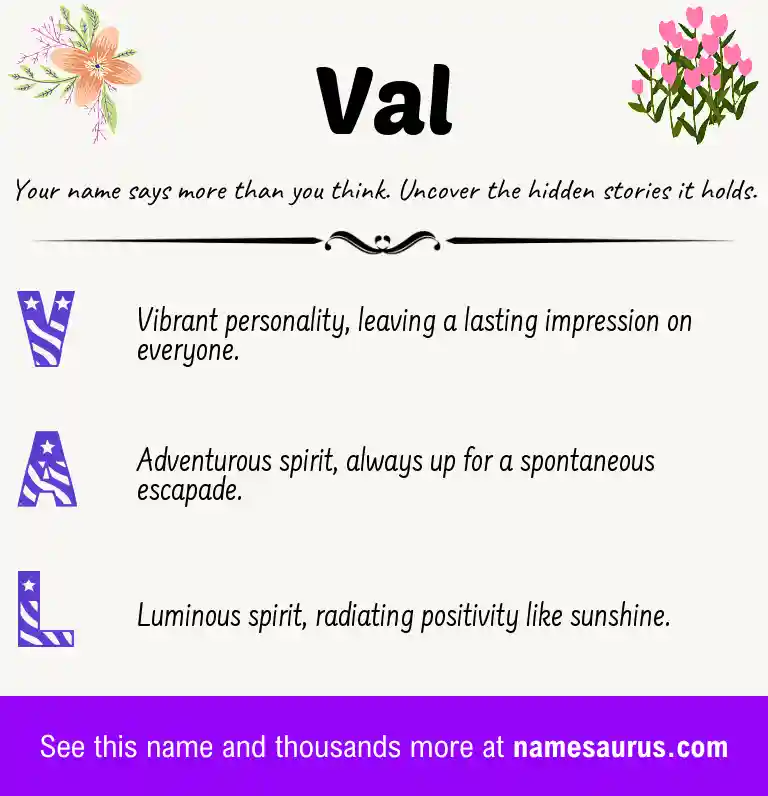 Acrostic poem about Val.