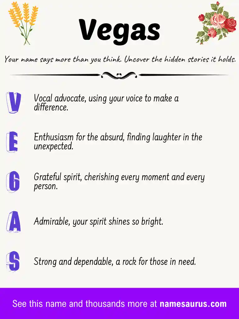 Acrostic poem about Vegas.