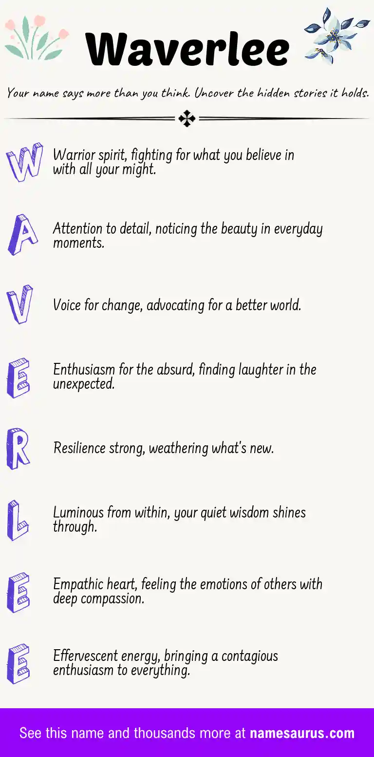 Acrostic poem about Waverlee.
