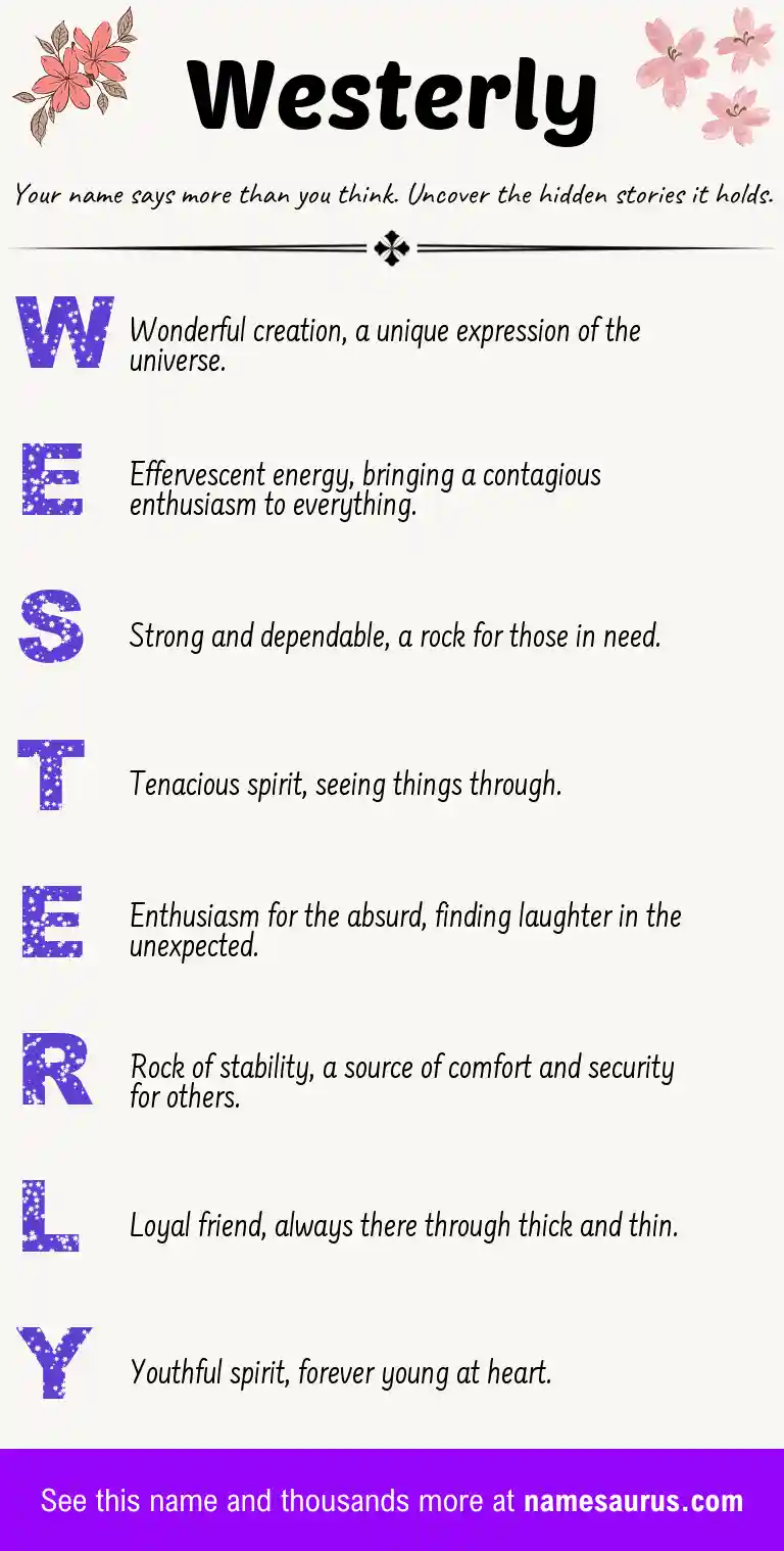 Acrostic poem about Westerly.