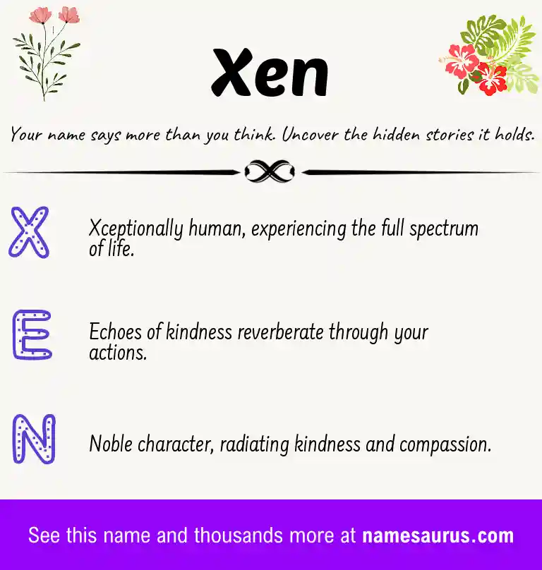 Acrostic poem about Xen.