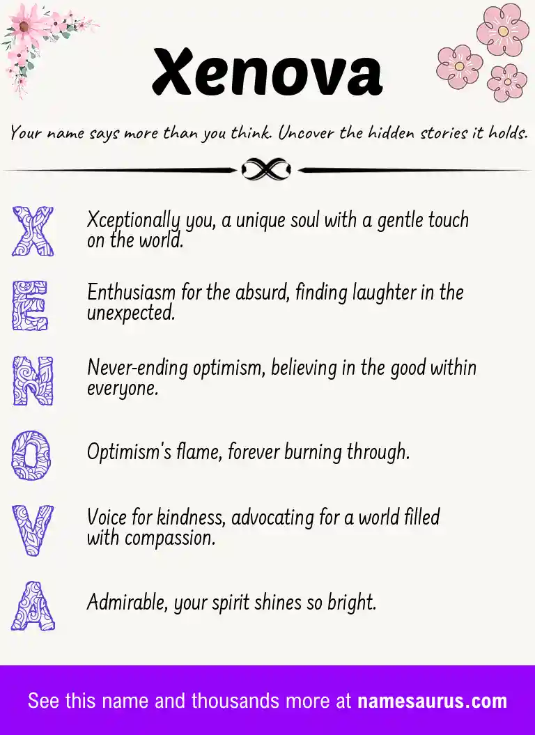 Acrostic poem about Xenova.