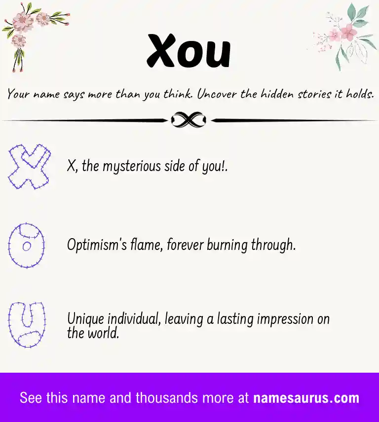 Acrostic poem about Xou.
