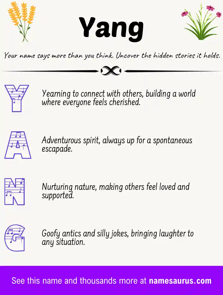 Acrostic poem about Yang.