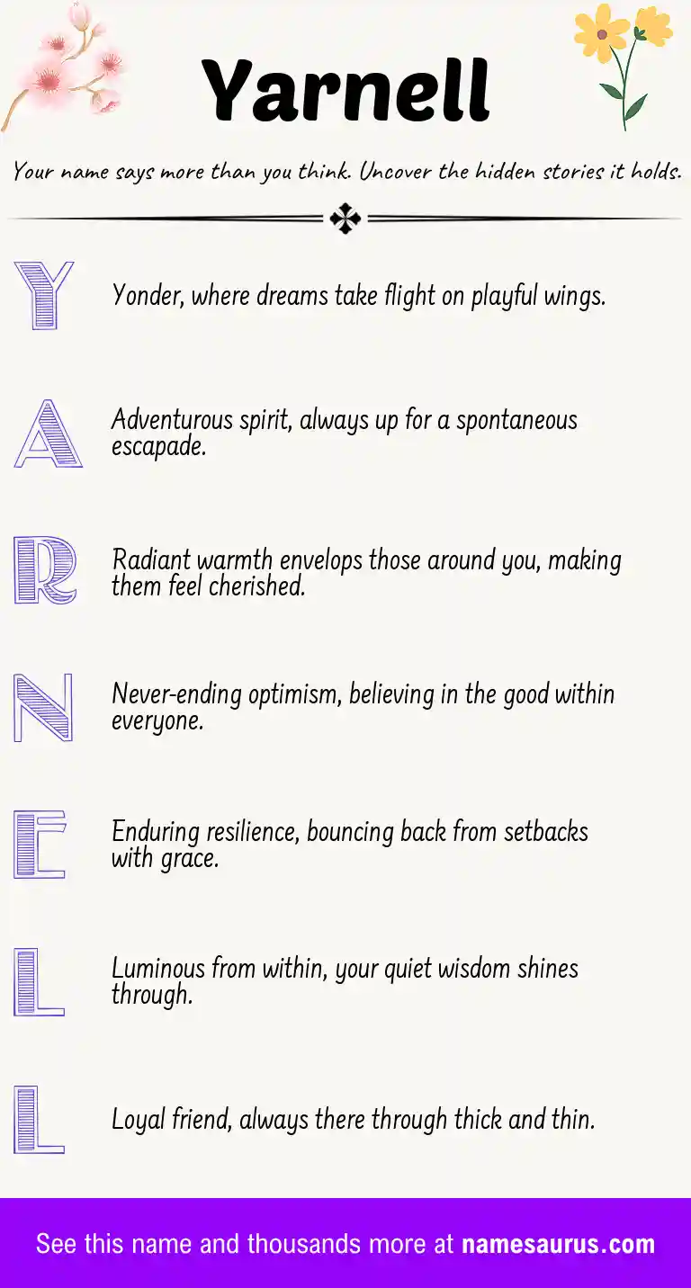 Acrostic poem about Yarnell.
