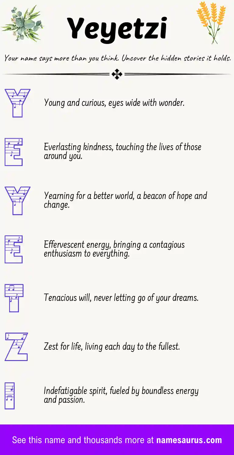 Acrostic poem about Yeyetzi.