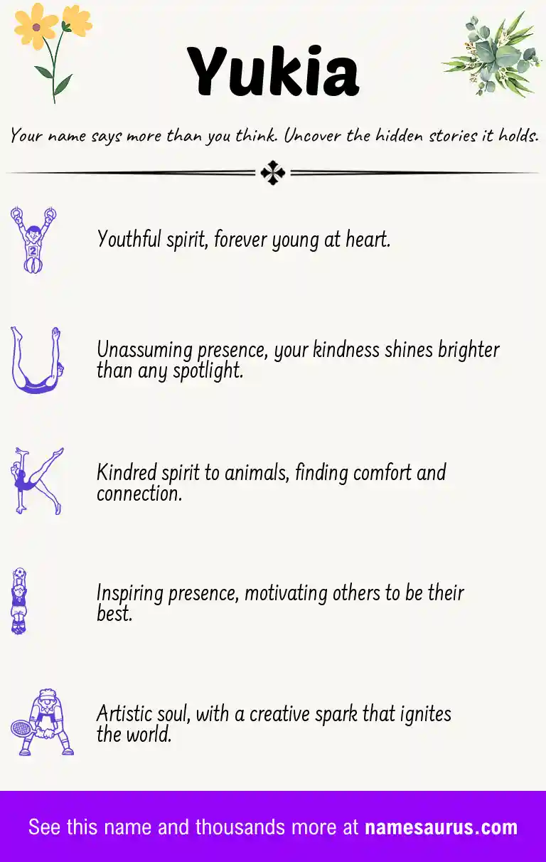 Acrostic poem about Yukia.