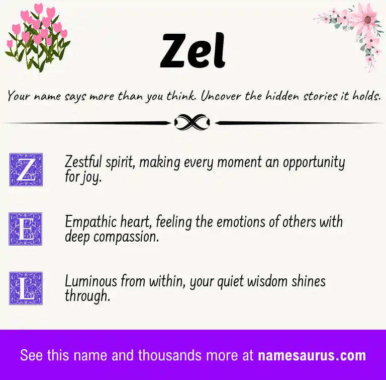 Acrostic poem about Zel.